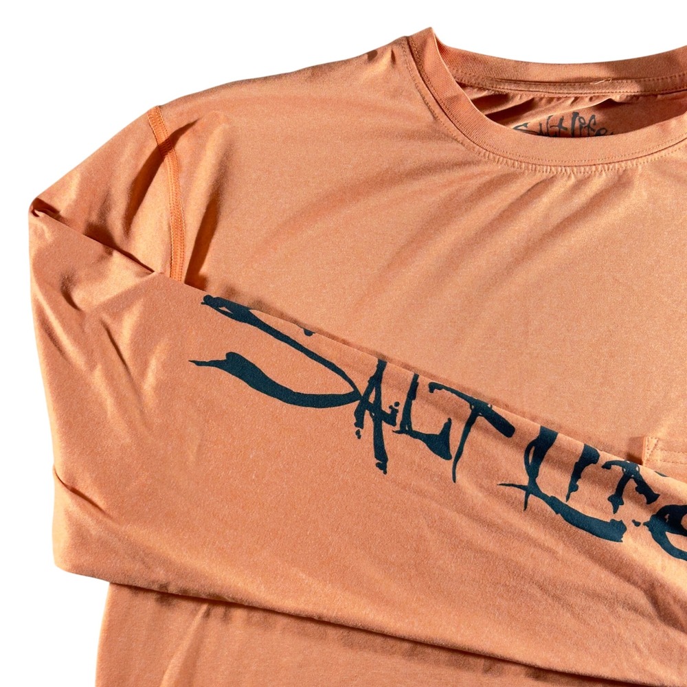 342 | Salt Life Mens Small Graphic Performance Fishing Shirt Long Sleeve UV Tee